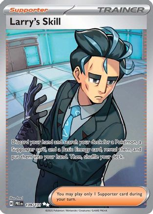 Larry's Skill - 139/131 Holofoil [SV: Prismatic Evolutions] Pokemon Single Pokémon