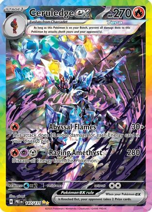 Ceruledge ex (147) Holofoil [SV: Prismatic Evolutions] Pokemon Single Pokémon