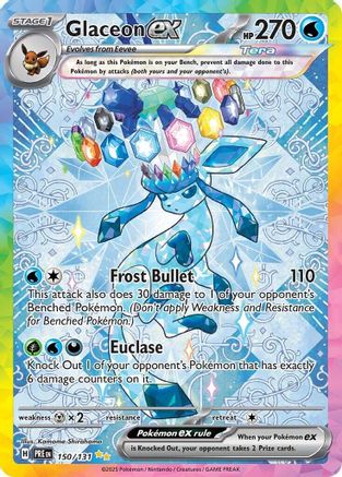 Glaceon ex - 150/131 Holofoil [SV: Prismatic Evolutions] Pokemon Single Pokémon