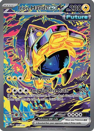 Iron Hands ex - 154/131 Holofoil [SV: Prismatic Evolutions] Pokemon Single Pokémon