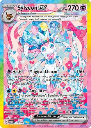 Sylveon ex - 156/131 (156) - [SV: Prismatic Evolutions] Holofoil Pokemon Single Pokémon
