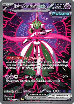 Iron Valiant ex (157) Holofoil [SV: Prismatic Evolutions] Pokemon Single Pokémon