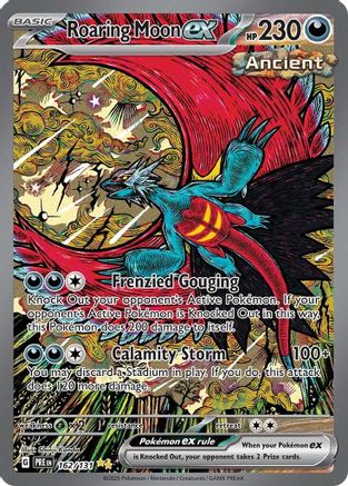 Roaring Moon ex (162) Holofoil [SV: Prismatic Evolutions] Pokemon Single Pokémon