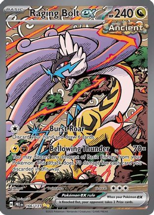 Raging Bolt ex (166) Holofoil [SV: Prismatic Evolutions] Pokemon Single Pokémon