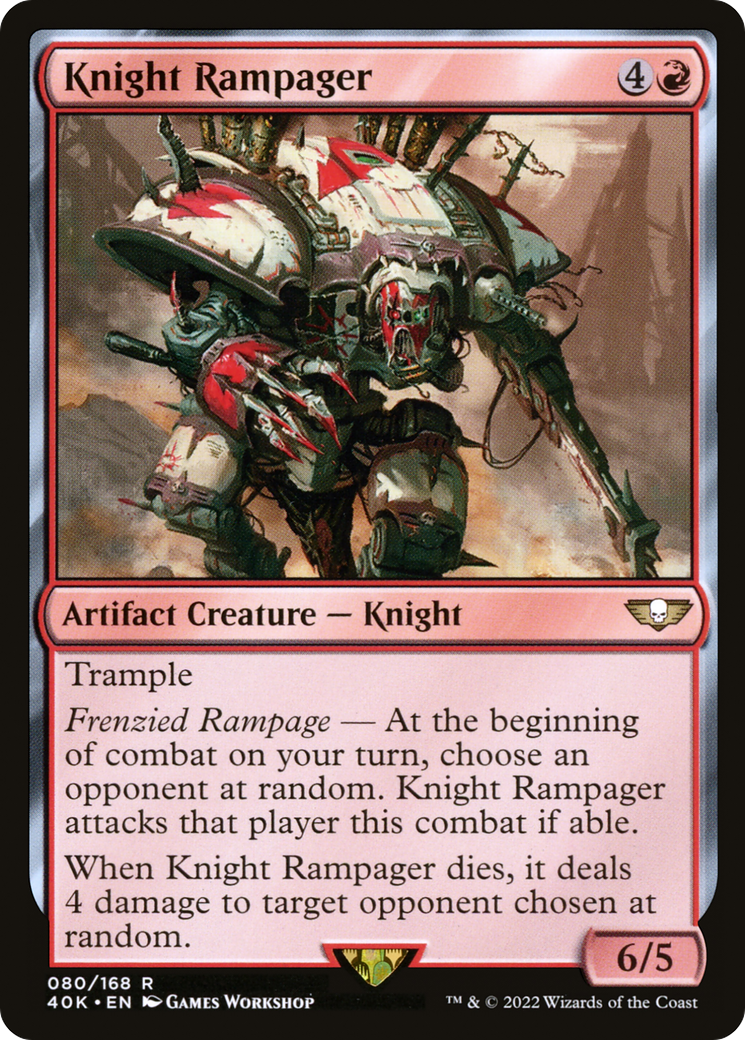 Knight Rampager (40K-080) [Warhammer 40,000 Commander] MTG Single Wizards of the Coast