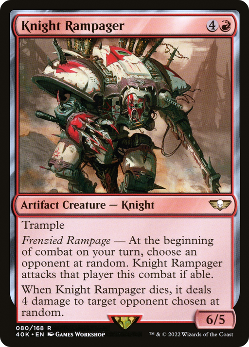 Knight Rampager (40K-080) [Warhammer 40,000 Commander] MTG Single Wizards of the Coast