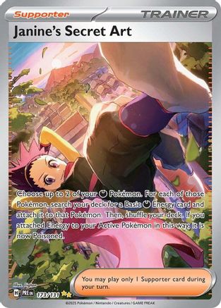 Janine's Secret Art - 173/131 Holofoil [SV: Prismatic Evolutions] Pokemon Single Pokémon