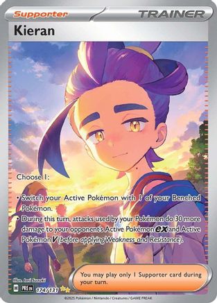 Kieran - 174/131 Holofoil [SV: Prismatic Evolutions] Pokemon Single Pokémon