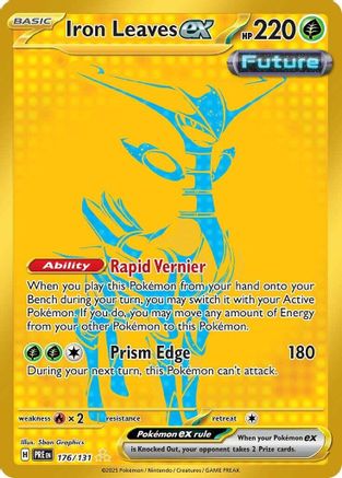 Iron Leaves ex (176) Holofoil [SV: Prismatic Evolutions] Pokemon Single Pokémon