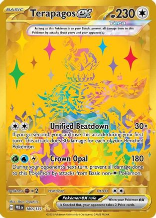 Terapagos ex - 180/131 Holofoil [SV: Prismatic Evolutions] Pokemon Single Pokémon