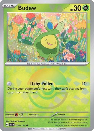 Budew (Poke Ball Pattern) (4) Holofoil [SV: Prismatic Evolutions] Pokemon Single Pokémon