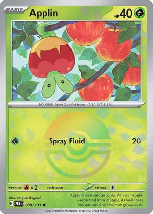 Applin (Poke Ball Pattern) (9) Holofoil [SV: Prismatic Evolutions] Pokemon Single Pokémon