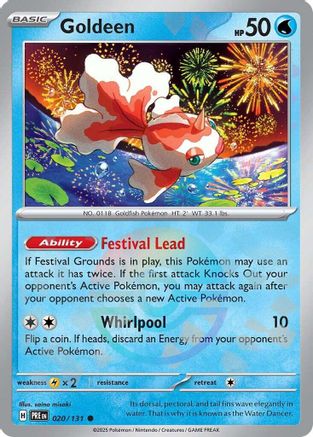 Goldeen (Poke Ball Pattern) (20) Holofoil [SV: Prismatic Evolutions] Pokemon Single Pokémon
