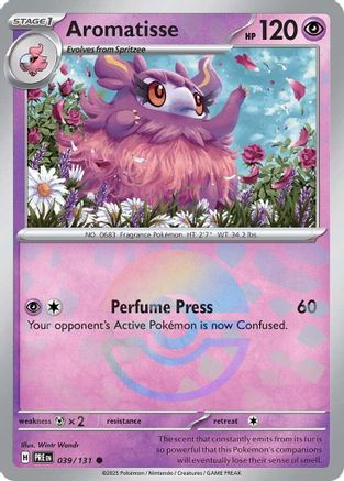 Aromatisse (Poke Ball Pattern) (39) Holofoil [SV: Prismatic Evolutions] Pokemon Single Pokémon