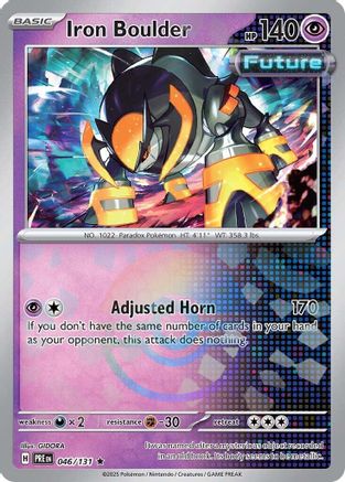 Iron Boulder (Poke Ball Pattern) (46) Holofoil [SV: Prismatic Evolutions] Pokemon Single Pokémon