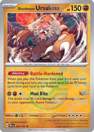 Bloodmoon Ursaluna (Poke Ball Pattern) (54) Holofoil [SV: Prismatic Evolutions] Pokemon Single Pokémon