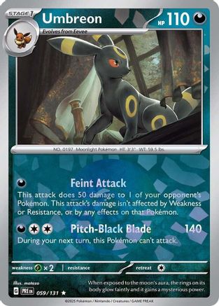 Umbreon (Poke Ball Pattern) (59) Holofoil [SV: Prismatic Evolutions] Pokemon Single Pokémon