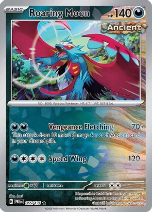 Roaring Moon (Poke Ball Pattern) (65) Holofoil [SV: Prismatic Evolutions] Pokemon Single Pokémon
