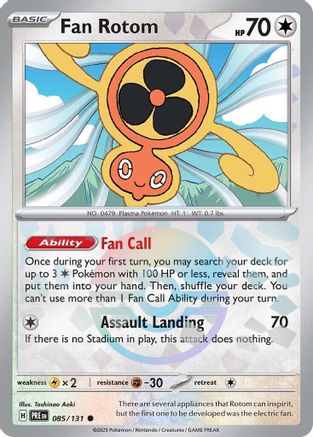Fan Rotom (Poke Ball Pattern) (85) Holofoil [SV: Prismatic Evolutions] Pokemon Single Pokémon