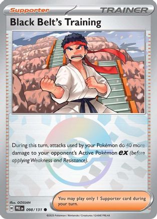 Black Belt's Training - 098/131 (Poke Ball Pattern) Holofoil [SV: Prismatic Evolutions] Pokemon Single Pokémon