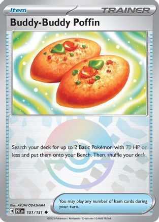 Buddy-Buddy Poffin (Poke Ball Pattern) (101) Holofoil [SV: Prismatic Evolutions] Pokemon Single Pokémon