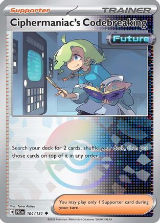 Ciphermaniac's Codebreaking (Poke Ball Pattern) (104) Holofoil [SV: Prismatic Evolutions] Pokemon Single Pokémon