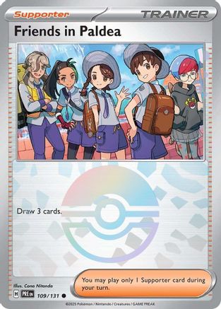 Friends in Paldea - 109/131 (Poke Ball Pattern) Holofoil [SV: Prismatic Evolutions] Pokemon Single Pokémon