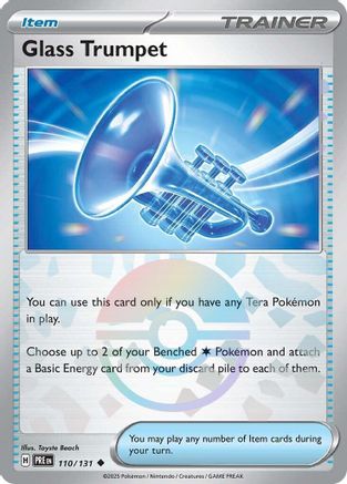 Glass Trumpet (Poke Ball Pattern) (110) Holofoil [SV: Prismatic Evolutions] Pokemon Single Pokémon