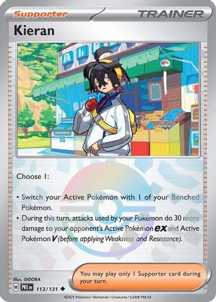 Kieran - 113/131 (Poke Ball Pattern) Holofoil [SV: Prismatic Evolutions] Pokemon Single Pokémon