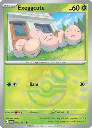 Exeggcute (Master Ball Pattern) (1) Holofoil [SV: Prismatic Evolutions] Pokemon Single Pokémon