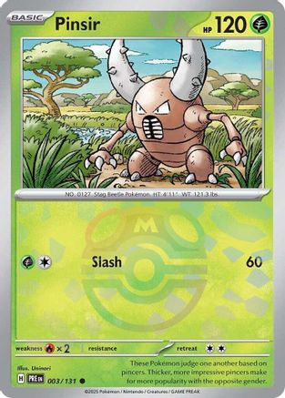 Pinsir (Master Ball Pattern) (3) Holofoil [SV: Prismatic Evolutions] Pokemon Single Pokémon