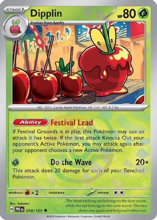 Dipplin (Master Ball Pattern) (10) Holofoil [SV: Prismatic Evolutions] Pokemon Single Pokémon