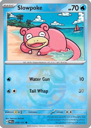 Slowpoke (Master Ball Pattern) (18) Holofoil [SV: Prismatic Evolutions] Pokemon Single Pokémon