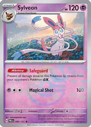 Sylveon (Master Ball Pattern) (40) Holofoil [SV: Prismatic Evolutions] Pokemon Single Pokémon