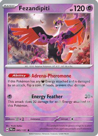 Fezandipiti (Master Ball Pattern) (45) Holofoil [SV: Prismatic Evolutions] Pokemon Single Pokémon