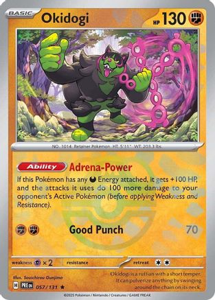 Okidogi (Master Ball Pattern) (57) Holofoil [SV: Prismatic Evolutions] Pokemon Single Pokémon