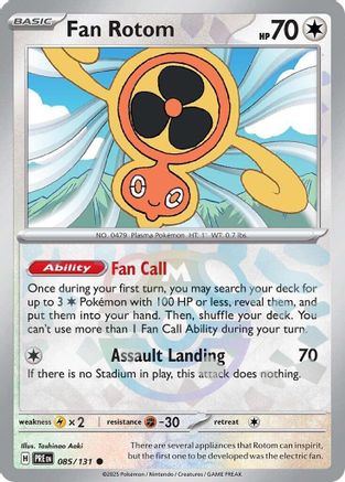 Fan Rotom (Master Ball Pattern) (85) Holofoil [SV: Prismatic Evolutions] Pokemon Single Pokémon