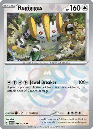 Regigigas (Master Ball Pattern) (86) Holofoil [SV: Prismatic Evolutions] Pokemon Single Pokémon