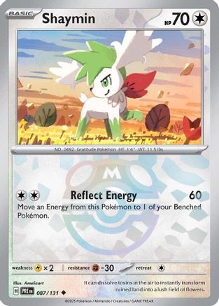 Shaymin (Master Ball Pattern) (87) Holofoil [SV: Prismatic Evolutions] Pokemon Single Pokémon
