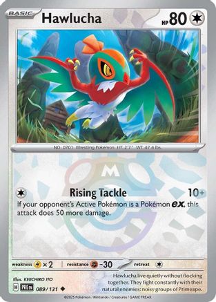 Hawlucha (Master Ball Pattern) (89) Holofoil [SV: Prismatic Evolutions] Pokemon Single Pokémon