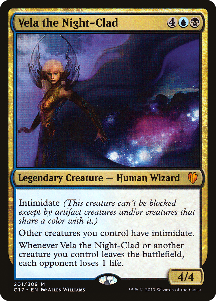 Vela the Night-Clad (C17-201) [Commander 2017] MTG Single Wizards of the Coast