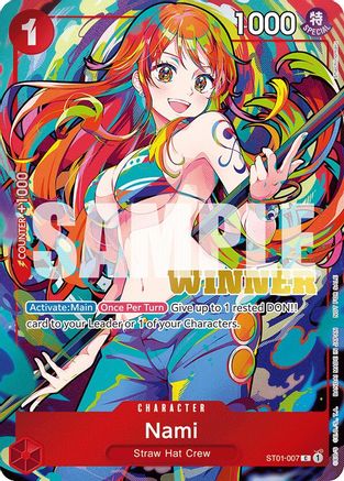 Nami (2025 New Year Event Winner) (ST01-007) [One Piece Promotion Cards] Foil One Piece Single Bandai