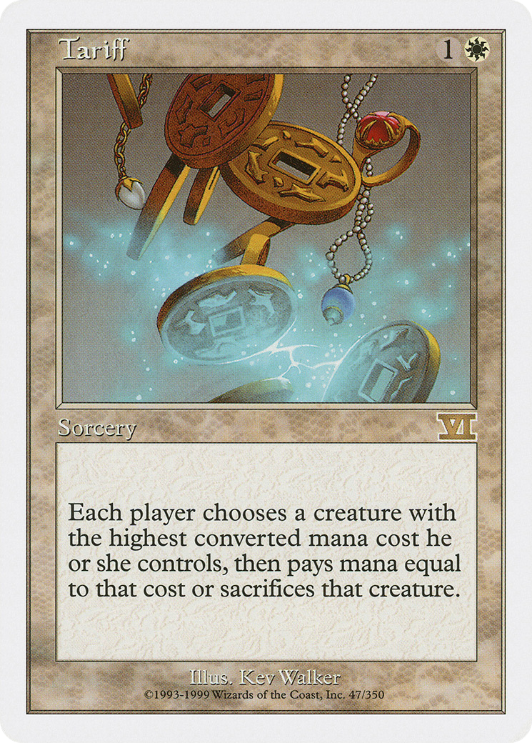 Tariff (6ED-047) [Classic Sixth Edition] MTG Single Wizards of the Coast