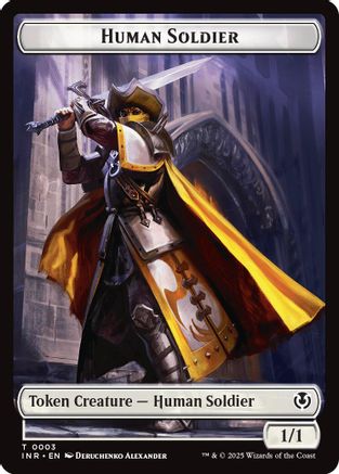 Human Soldier (0003) // Clue Double-Sided Token (INR-3 // 22) [Innistrad Remastered] Foil MTG Single Wizards of the Coast
