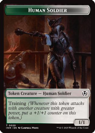 Human Soldier (0020) // Emblem - Tamiyo, Field Researcher Double-Sided Token (INR-20 // 26) [Innistrad Remastered] Foil MTG Single Wizards of the Coast