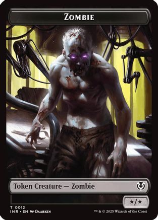 Zombie (0011) // Zombie (0012) Double-Sided Token (INR-11 // 12) [Innistrad Remastered] MTG Single Wizards of the Coast