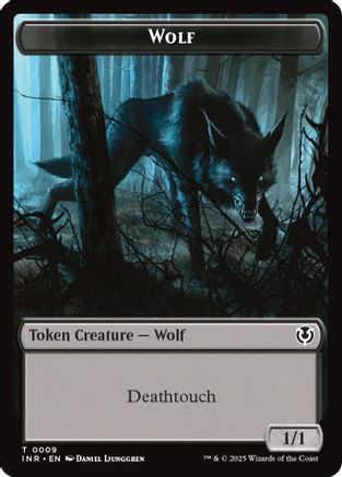 Wolf (0009) // Wolf (0018) Double-Sided Token (INR-9 // 18) [Innistrad Remastered] Foil MTG Single Wizards of the Coast