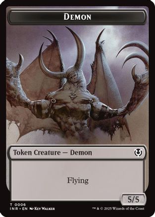 Demon // Human Cleric Double-Sided Token (INR-6 // 19) [Innistrad Remastered] Foil MTG Single Wizards of the Coast