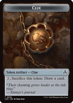Clue // Eldrazi Horror Double-Sided Token (INR-22 // 1) [Innistrad Remastered] MTG Single Wizards of the Coast