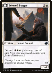 Beloved Beggar // Generous Soul (MID-003) [Innistrad: Midnight Hunt] Foil MTG Single Wizards of the Coast